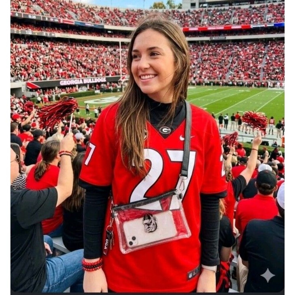 University of Georgia Bulldogs Clear Stadium Bag Crossbody Purse UGA G